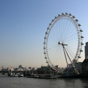 Millennium Wheel or London Eye – famous tourist attraction of England.